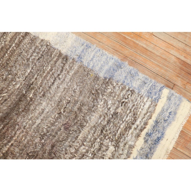 Vintage Turkish Tulu Carpet - 4'6" x 5'10" For Sale - Image 9 of 10