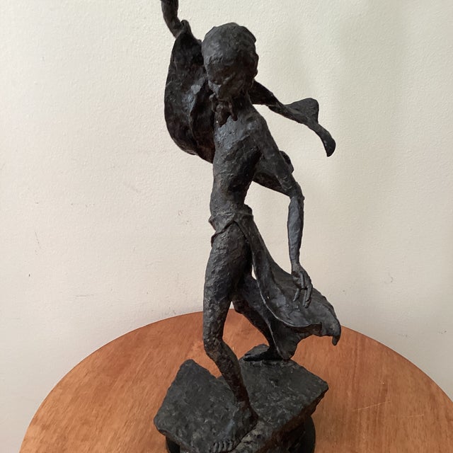 Modern Mid Century Tall Brutalist Welded Steel Sculpture Unsigned For Sale - Image 3 of 12