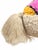 Ivory Abstract Moroccan Wool Pouf For Sale - Image 8 of 9
