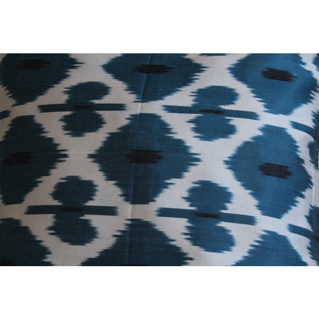 Contemporary Contemporary Silk Ikat Pillow Cover For Sale - Image 3 of 4