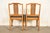 Henredon Style Mid-Century Hollywood Regency Carved Walnut and Cane Side Chairs or Dining Chairs, Pair For Sale - Image 15 of 17