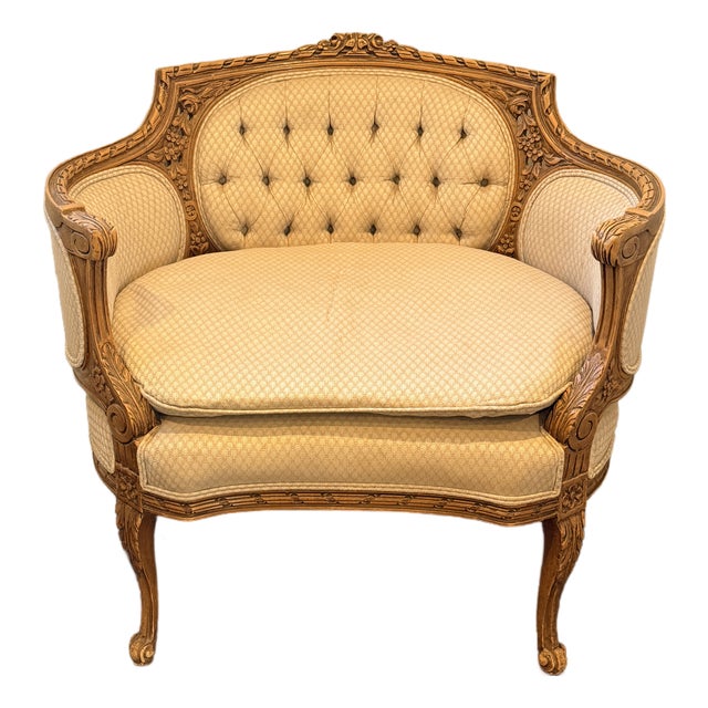 Antique Louis XVI Carved Petite Love Seat For Sale
