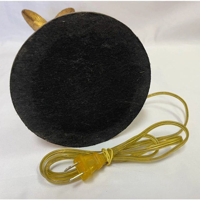 Vintage Maison Jansen Hollywood Regency Style Golden Palm Tree Lamp For Sale - Image 11 of 11