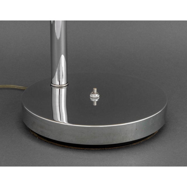 Mid-Century Modern Chrome Swing-Arm Table Lamp For Sale - Image 3 of 6