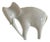 Mid 20th Century Royal Dux Modernist Porcelain Elephant For Sale