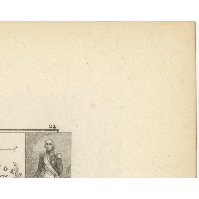Gray Antique Map of the Var with Draguignan, 1860 For Sale - Image 8 of 12