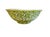 Late 20th Century Large Vintage Italian Green Spongeware Stoneware Bowl | 13.25” Classical Schizzato Spatterware Serving Bowl | Rustic Farmhouse Ceramic Décor For Sale - Image 5 of 8