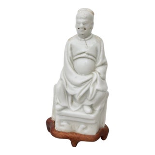 Antique Dehua Porcelain Blanc De Chine Wenchang Circa 18th For Sale