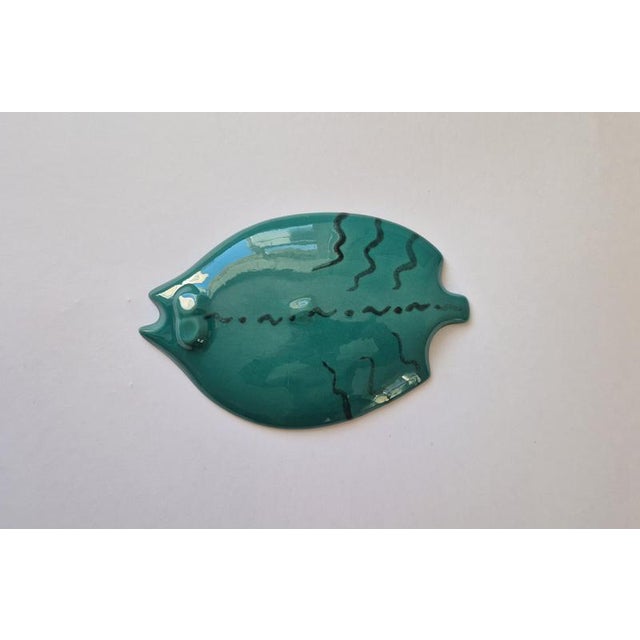 Mid-Century Modern Mid-Century Ceramic Flounder Wall Sculpture, 1970s For Sale - Image 3 of 8