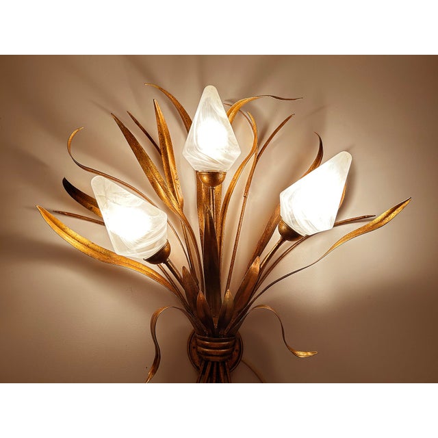 1960s Large Vintage Tole Wall Light from Kögl For Sale - Image 5 of 18