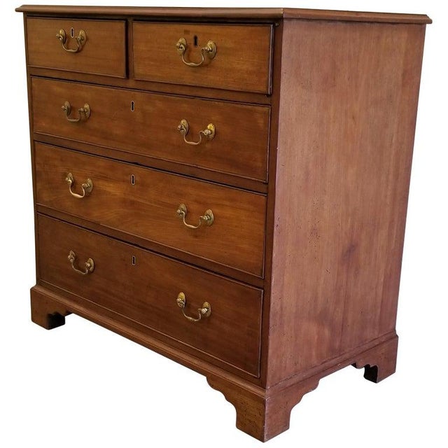 18th Century Georgian Mahogany Chest Of Drawers Chairish