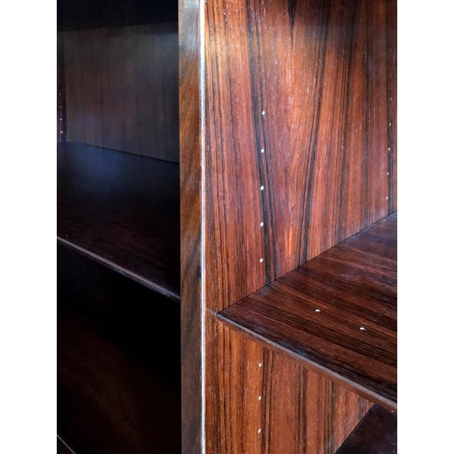 Brown Scandinavian Wood Bookcase by Gunni Omann, 1960s For Sale - Image 8 of 13
