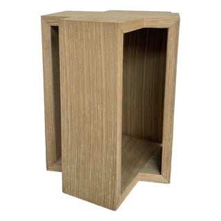 Baker / McGuire Modern Customizable Unfinished Crossing Side Table For Sale