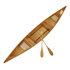 Vintage Vanderbilt Whitney Estate Decorative Canoe Boat Model W/Oars