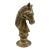 Vintage Solid Brass Horse Head Bust, Equestrian Horse Sculpture, Mid Century Brass Figurine, Western Ranch Decor, Horse Lover Gift For Sale