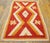 Antique Navajo Small Scatter Size Wool Coral Rug, Circa Date: 1880s. This exceptional weaving hails from the late 19th...