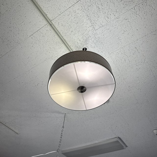 Moroccan Diamond Giclee Semi Flush-Mount For Sale - Image 12 of 12