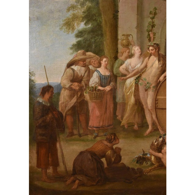 Jean Jacques Spoede, Triumph of Bacchus, 1730, Oil on Canvas, Framed For Sale - Image 6 of 15