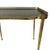 Mid 20th Century Vintage Hollywood Regency Neoclassical Brass Side Table with Leather Top and Gallery Edge, 1960s For Sale - Image 5 of 13