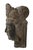 Head of Oriental Divinity, Vintage Stone Sculpture, Early 20th Century For Sale - Image 4 of 5