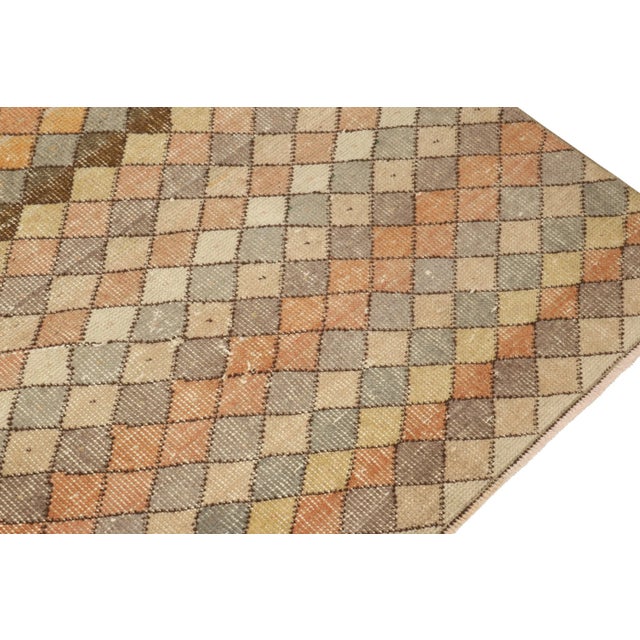 Rug & Kilim Vintage Zeki Muren Runner in Polychromatic Geometric Pattern, by Rug & Kilim For Sale - Image 4 of 6