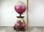 Victorian Antique Victorian Electrified “GWTW”Oil Lamp With Hand-Painted Floral Double Glass Shades For Sale - Image 3 of 13