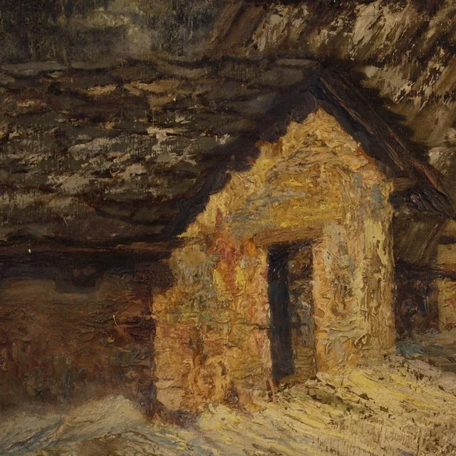 French Artist, Mountain Landscape, 1960, Oil on Board, Framed For Sale - Image 8 of 13