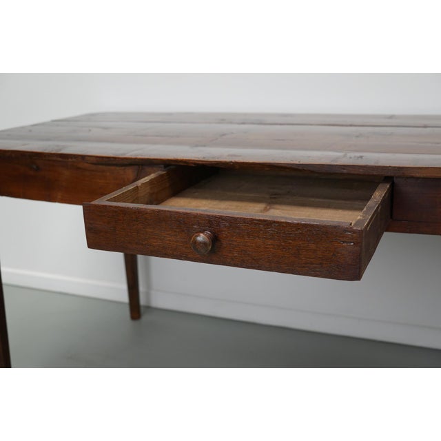 19th Century French Rustic Farmhouse Dining Table For Sale - Image 9 of 14