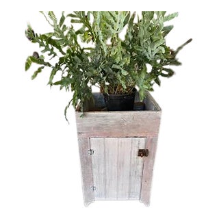 Late 19th Century Rare Petite Dry Sink Cabinet W/ Zinc Top For Sale