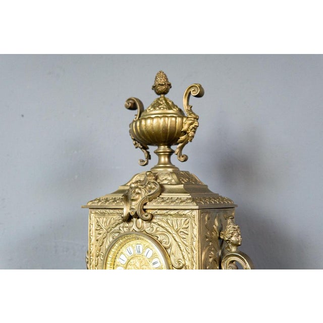 Table Clock in Brass For Sale - Image 16 of 18