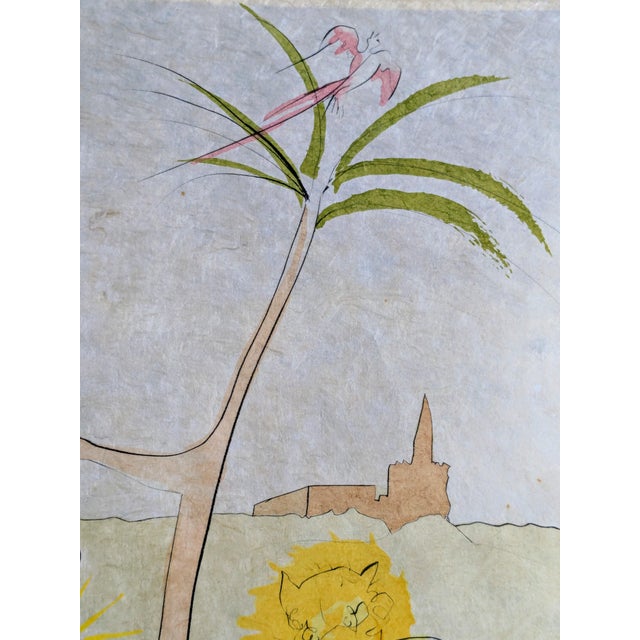 Salvador Dalí­, La Cour Du Lion (The Court of the Lion), 1974, Original Hand-Signed Color Engraving For Sale - Image 10 of 14