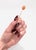 Mid-Century Modern Vintage 10k Gold & Carved Coral Bead Stickpin For Sale - Image 3 of 12
