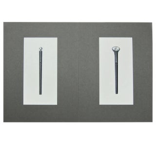 Two Original Jerome Gould Design Drawings for Writing Instruments For Sale