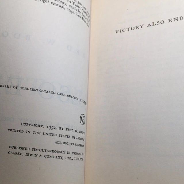 1952 Fred W. Booth "Victory Also Ends" Book For Sale - Image 4 of 7