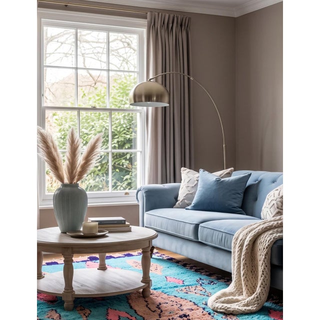 2020s Abstract Moroccan Wool Rug - 8.9 X 6.2 Ft For Sale - Image 5 of 6