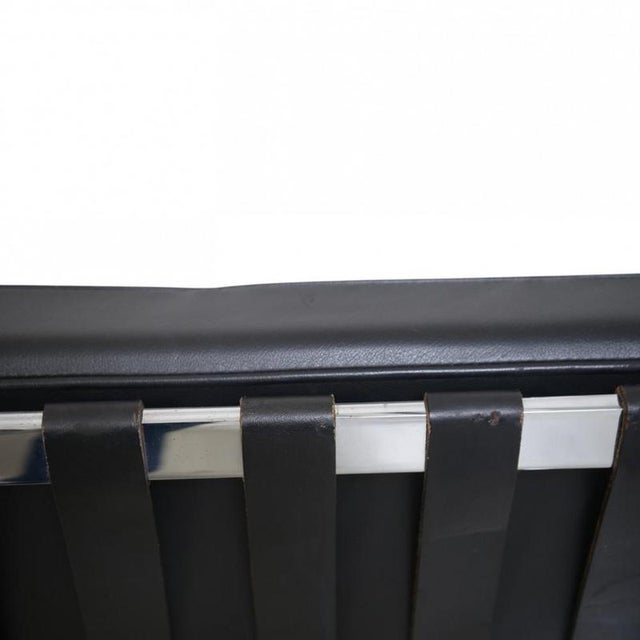 Barcelona Chair in Black Leather by Ludwig Mies van der Rohe, 2010s For Sale - Image 14 of 18