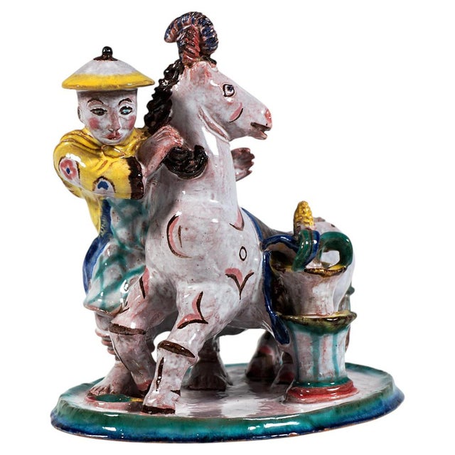 Blue Chinese with Horse Figurine by Susi Singer, 1920 For Sale - Image 8 of 8