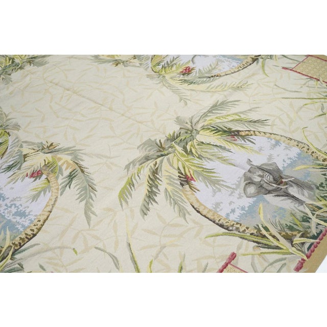 French Aubusson Design Rug 7'10'' X 9'11'' For Sale In New York - Image 6 of 10