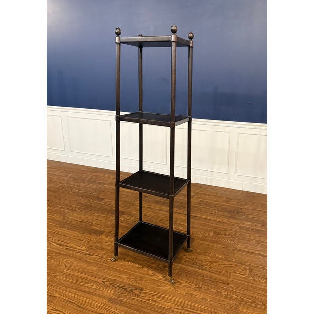 Pair of Matching Etageres From the Thomas O’Brien Collection of Century Furniture For Sale - Image 11 of 17
