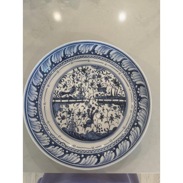 2020s Portuguese Blue and White Ceramic Bowl For Sale - Image 5 of 6
