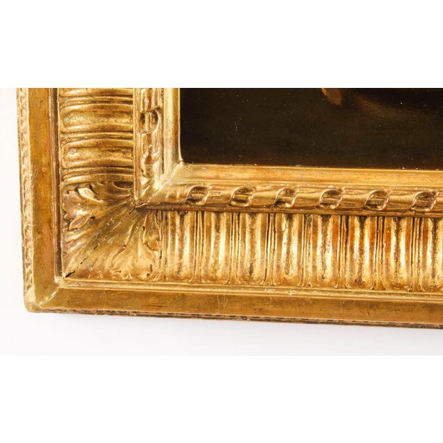 Italian School Artist, Young Lady Reading a Scroll, 19th Century, Oil on Canvas, Framed For Sale - Image 10 of 18