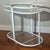 1960s Mid Century Brown Jordan Style White Patio Bar Cart For Sale - Image 9 of 12