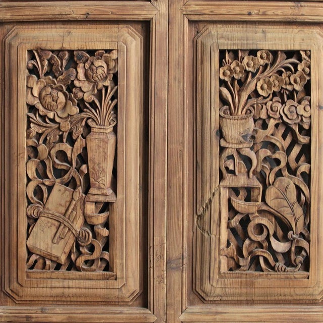 Panel screens originating from Yunnan province in southern China. These exquisite carved panels would once have formed an...