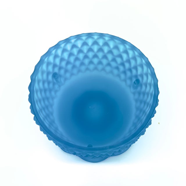 Milky Sky Blue Mixed Glass Vessel Curation - Group of 5 For Sale - Image 12 of 13