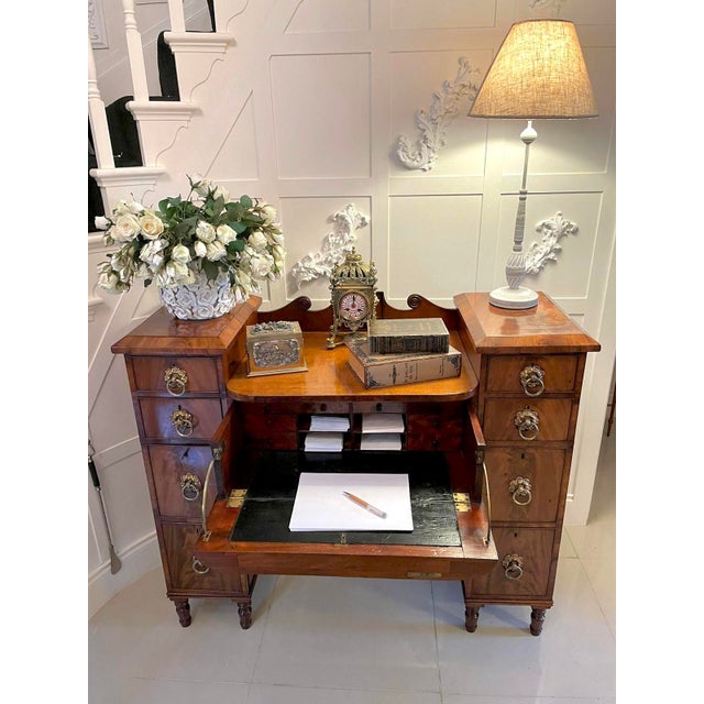 Hollywood Regency Antique Regency Mahogany Secretaire, 1815 For Sale - Image 3 of 18