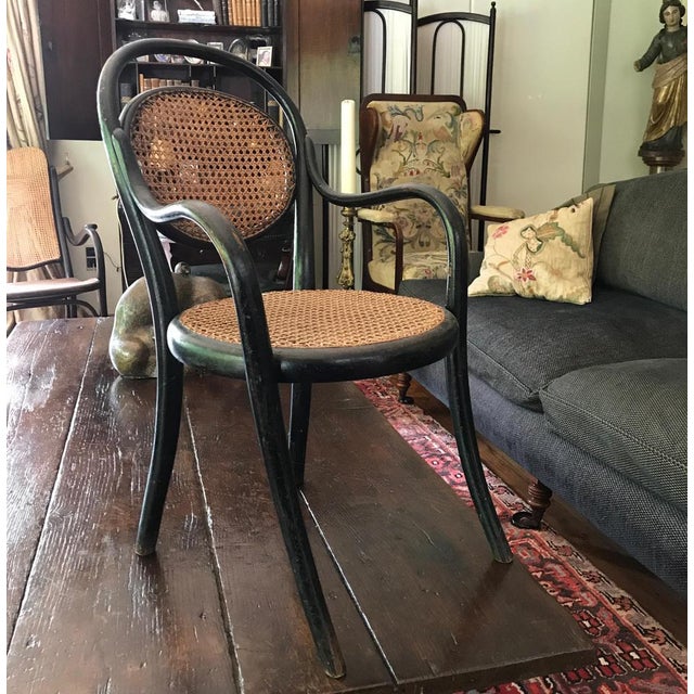 Collection chair Armchair for children made by Thonet in Austria Wien. End of the 19th century. Labeled and stamped...