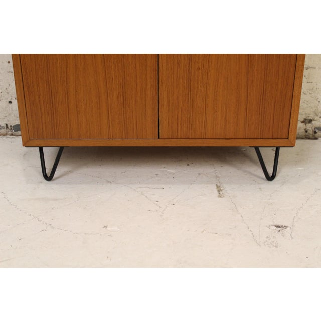 Mid 20th Century Danish Teak Nightstand With Cabinet Doors and Shelf For Sale - Image 11 of 17