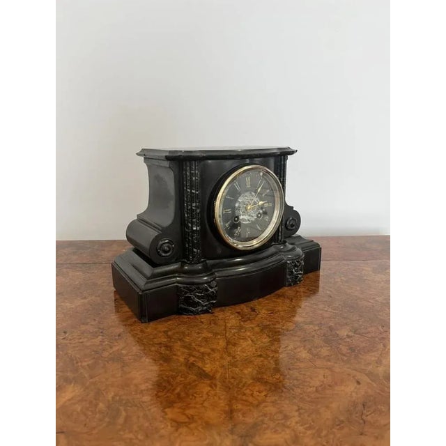 Antique Victorian Eight Day Mantle Clock, 1880 For Sale - Image 3 of 9