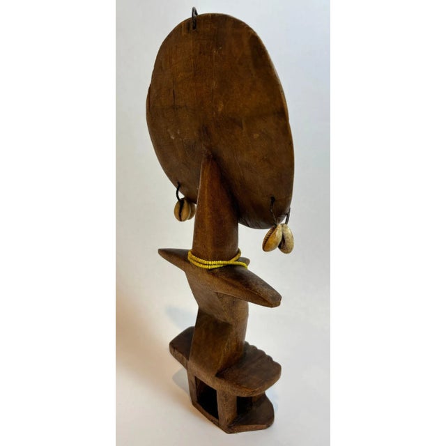Ashanti Akua’ba Fertility Figure With Cowrie Shells, Ghana, Circa 1930 For Sale - Image 10 of 12
