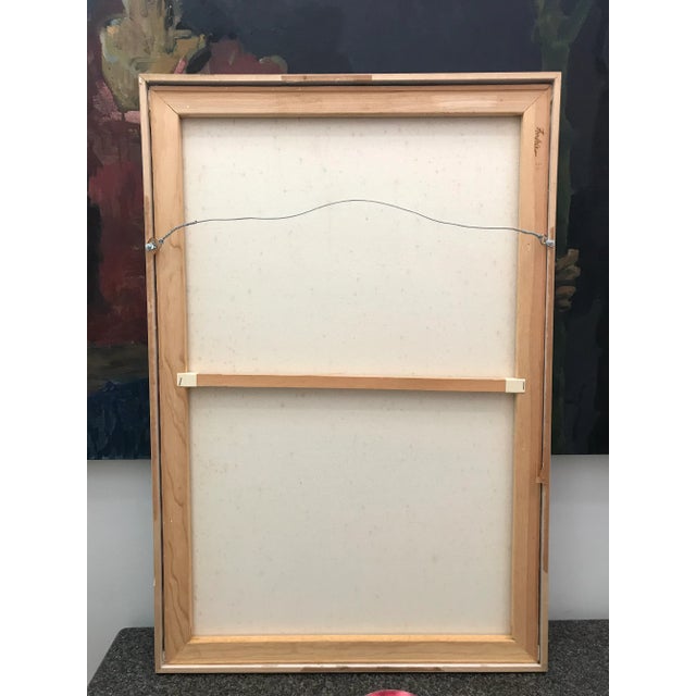 1980s Vintage Abstract Painting 1980s Colorpop For Sale - Image 5 of 10